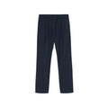 Blue Elastane Casual Pants