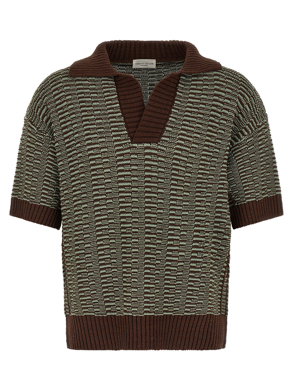 Brown Cotton Polo Shirt