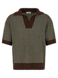 Brown Cotton Polo Shirt