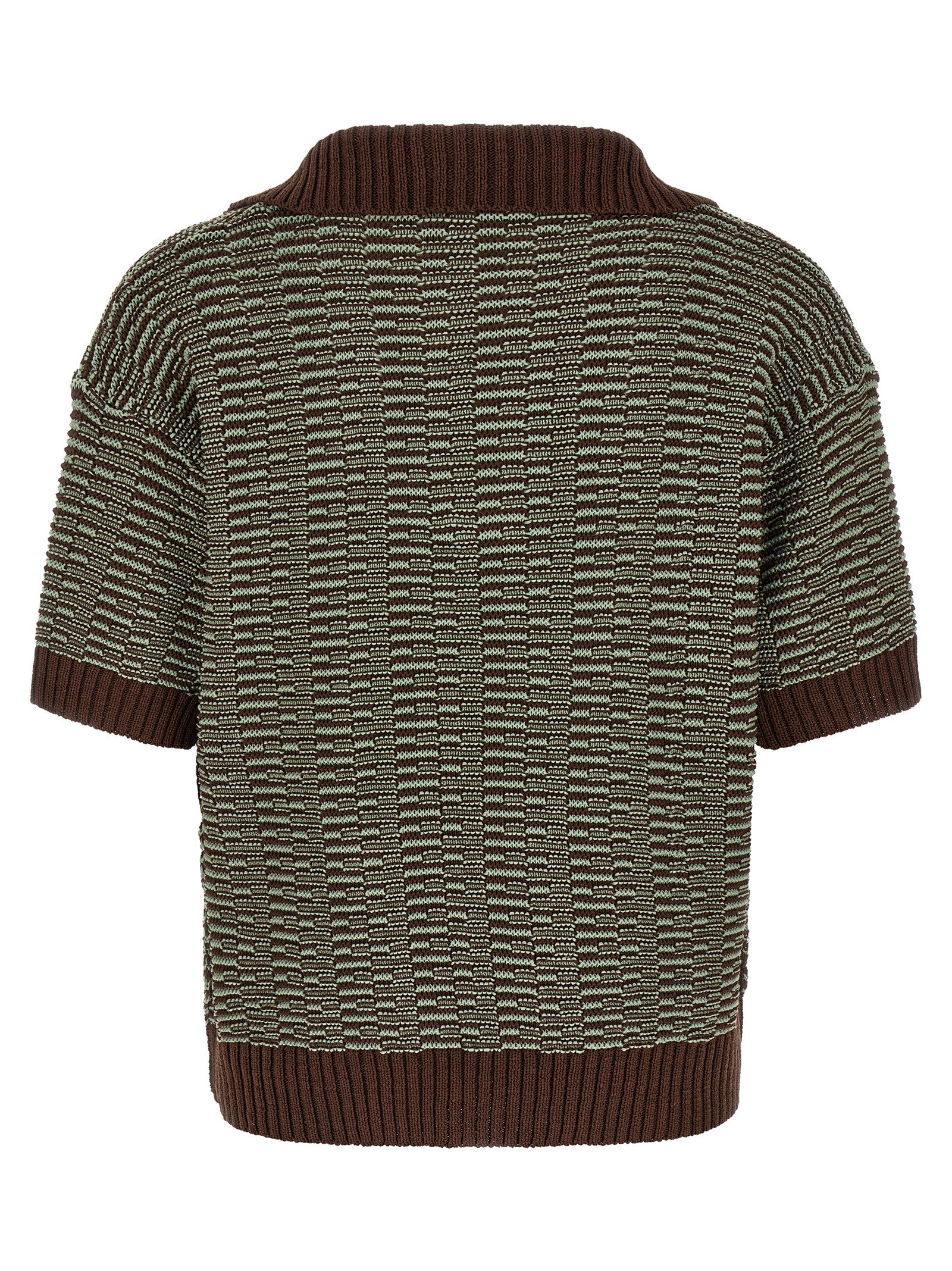 Brown Cotton Polo Shirt