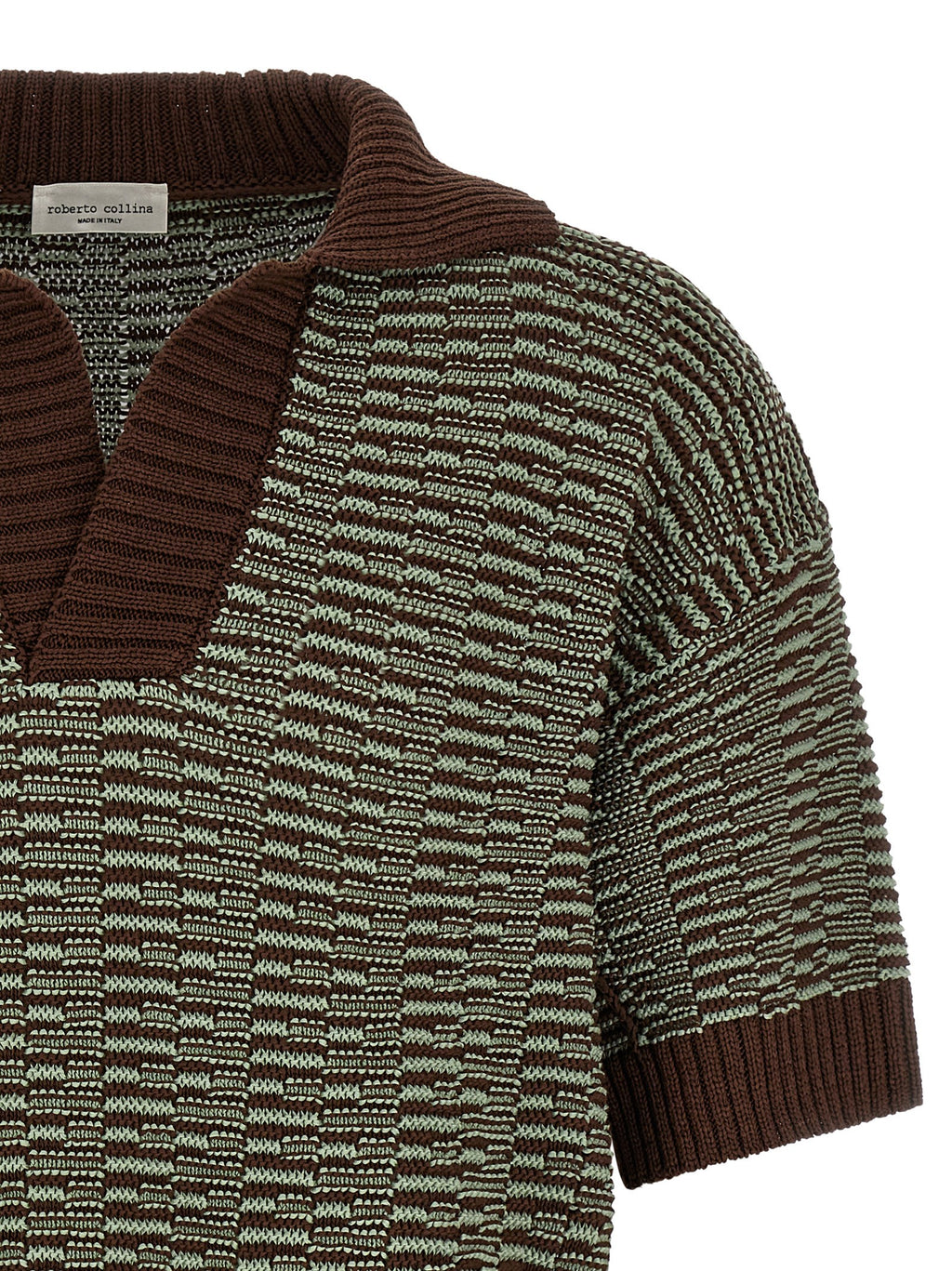 Brown Cotton Polo Shirt