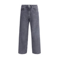 Black Cotton Relaxed Fit Jeans