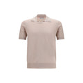 Beige Cotton Polo Shirt