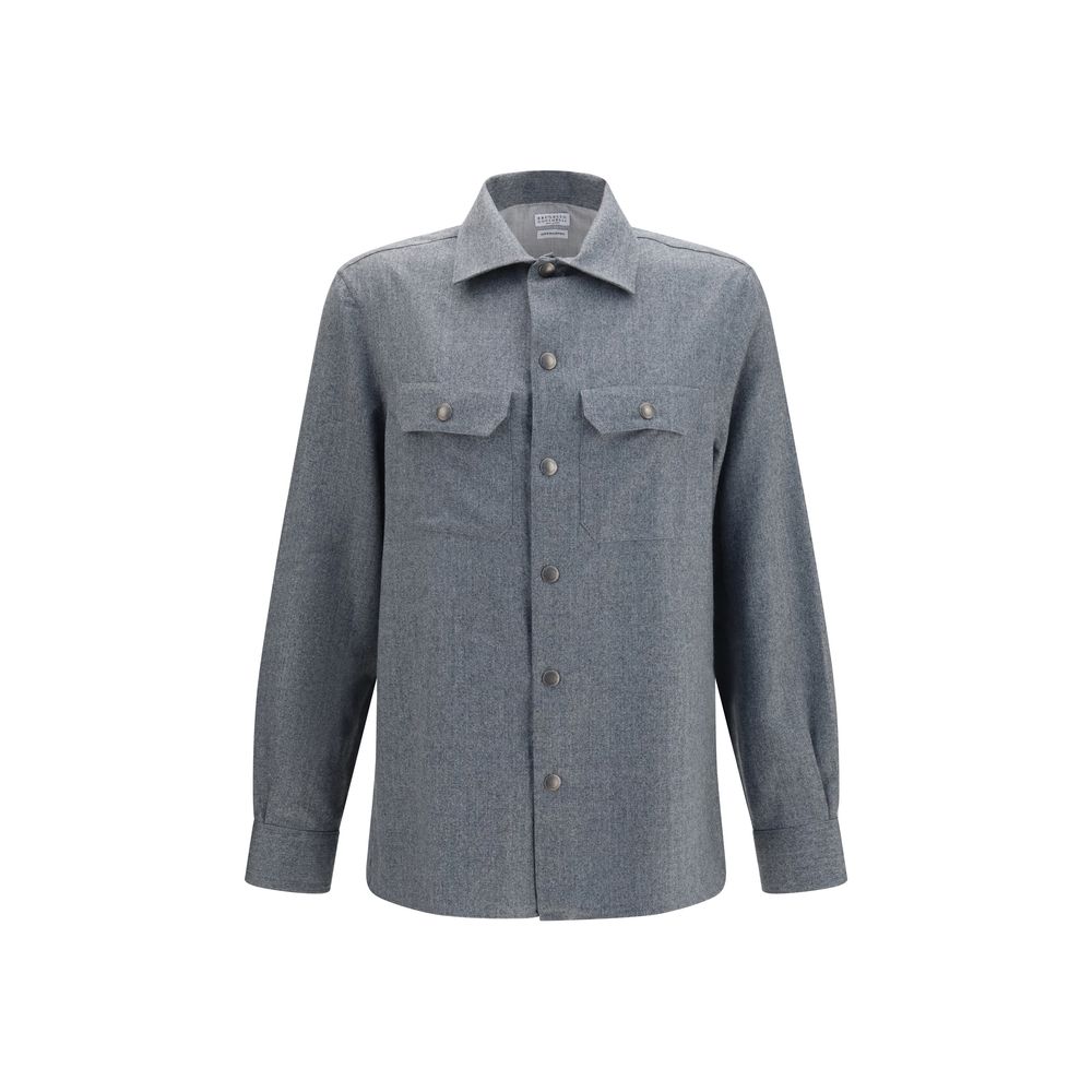 Gray Wool Oves Aries Shirt