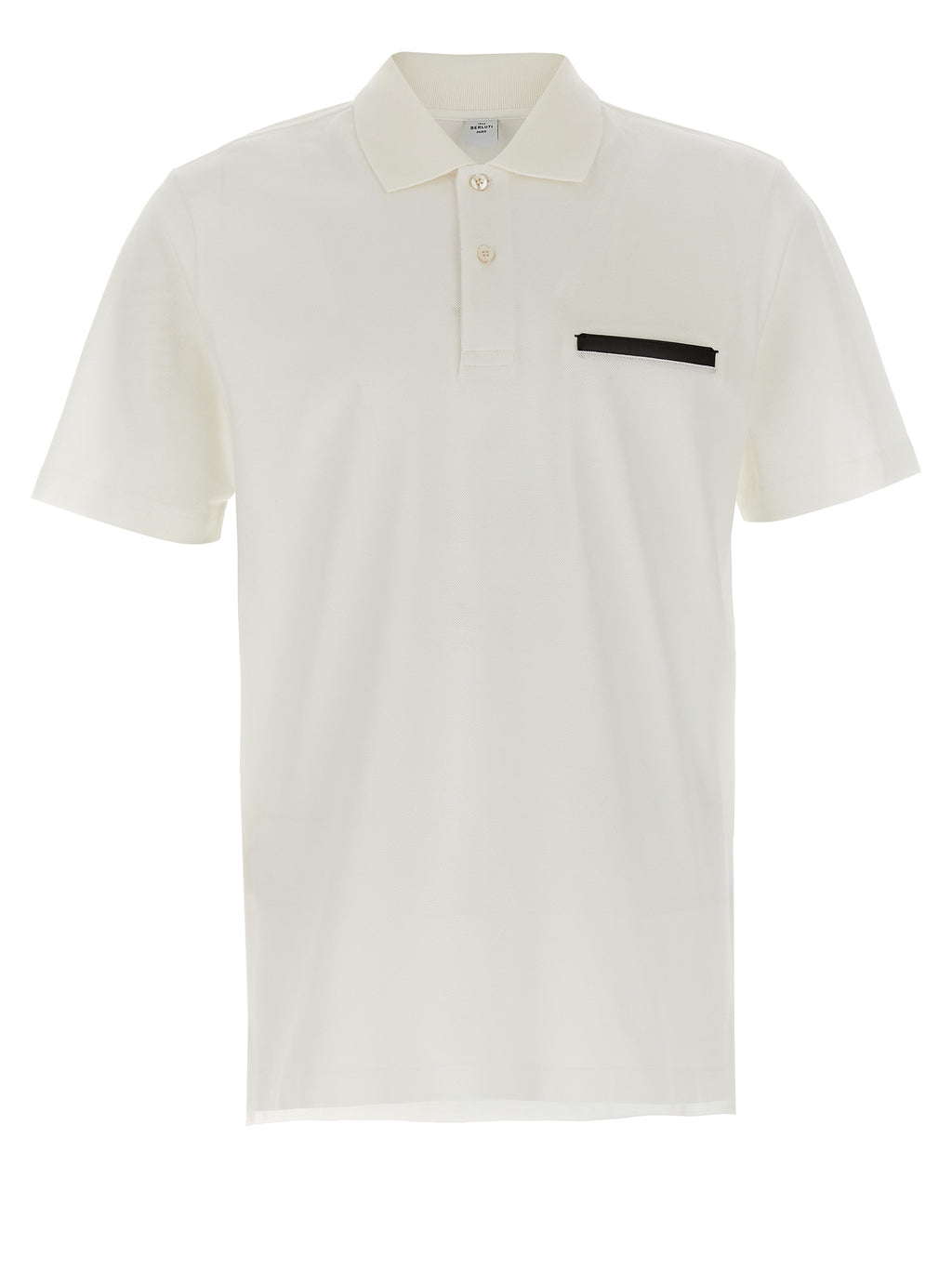 White Cotton Polo Shirt