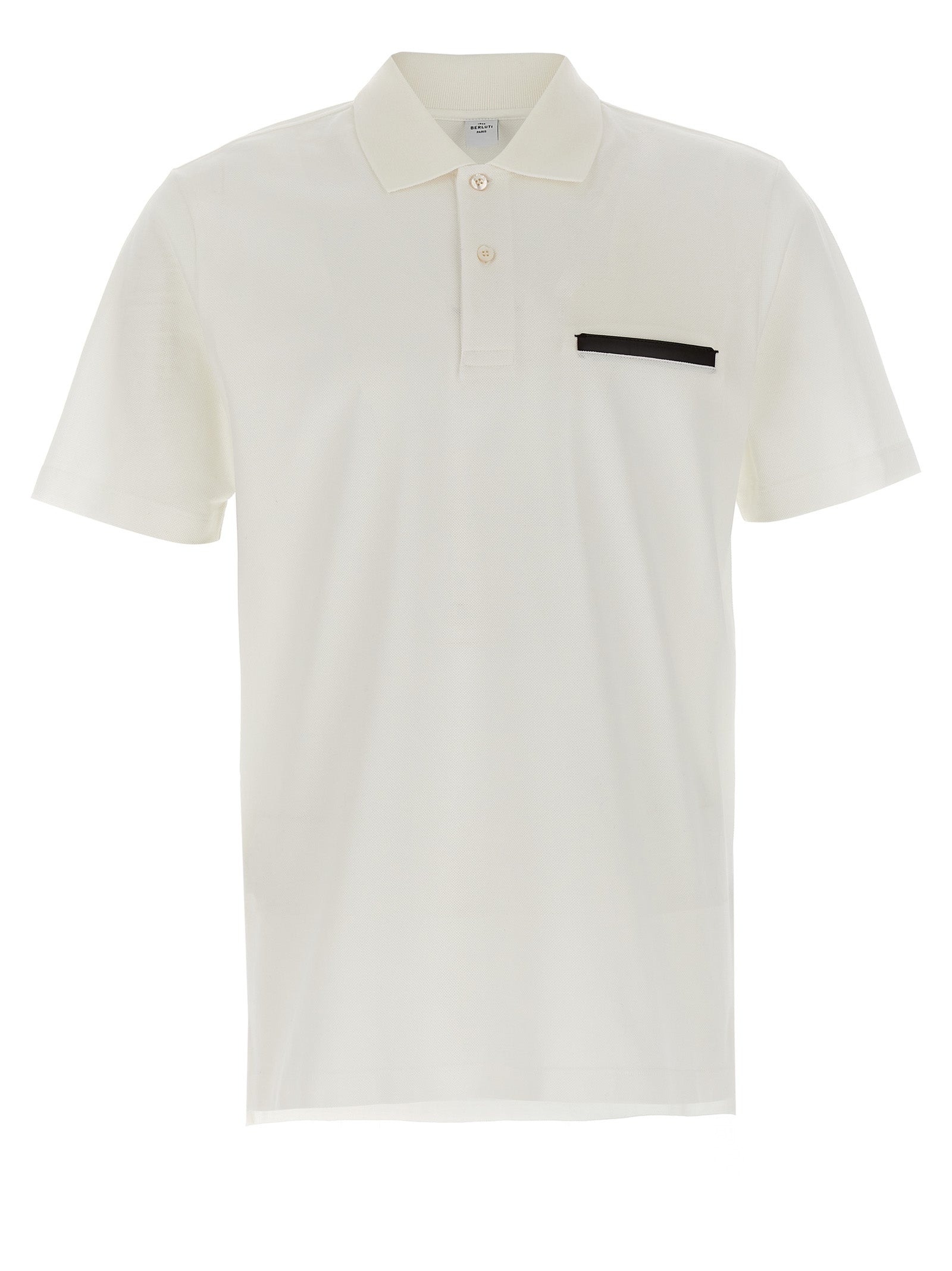 White Cotton Polo Shirt