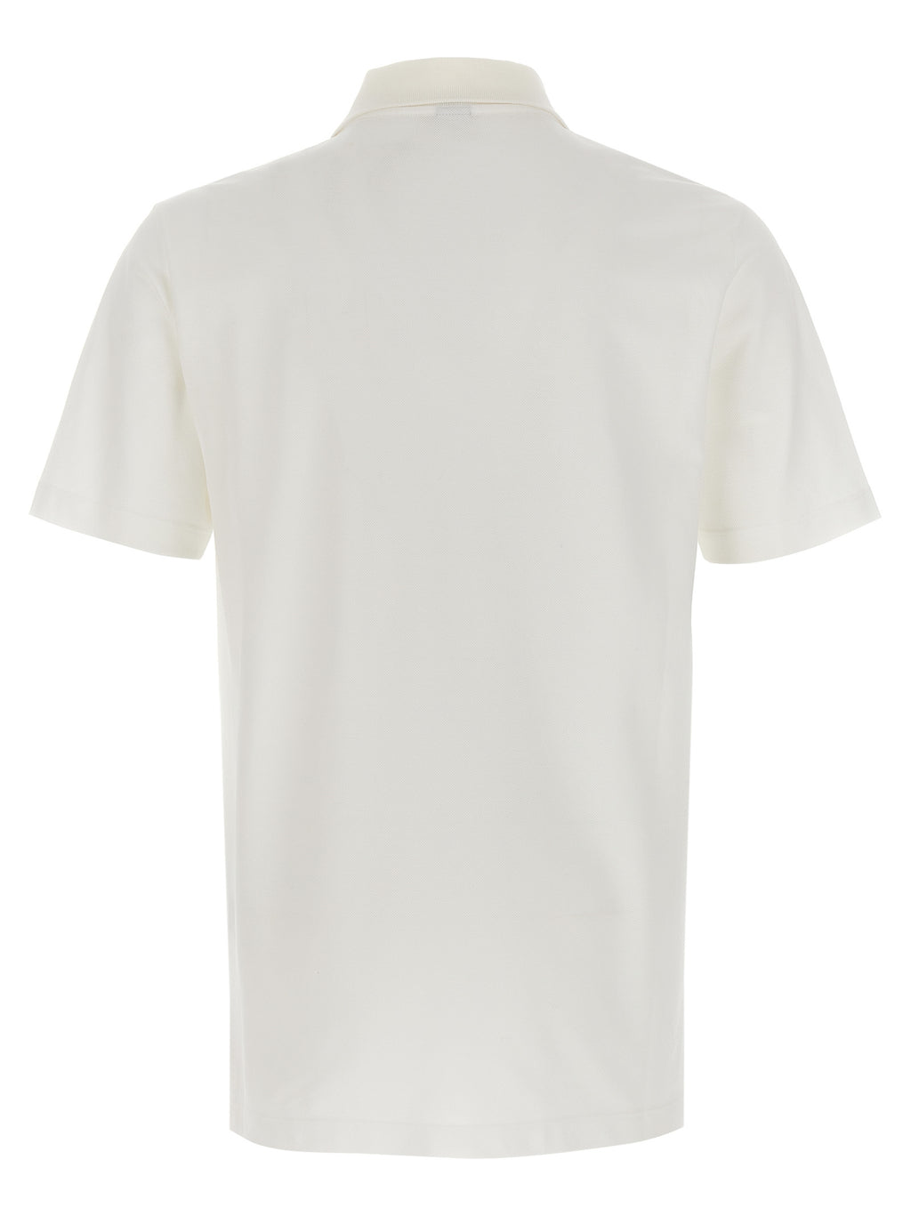 White Cotton Polo Shirt