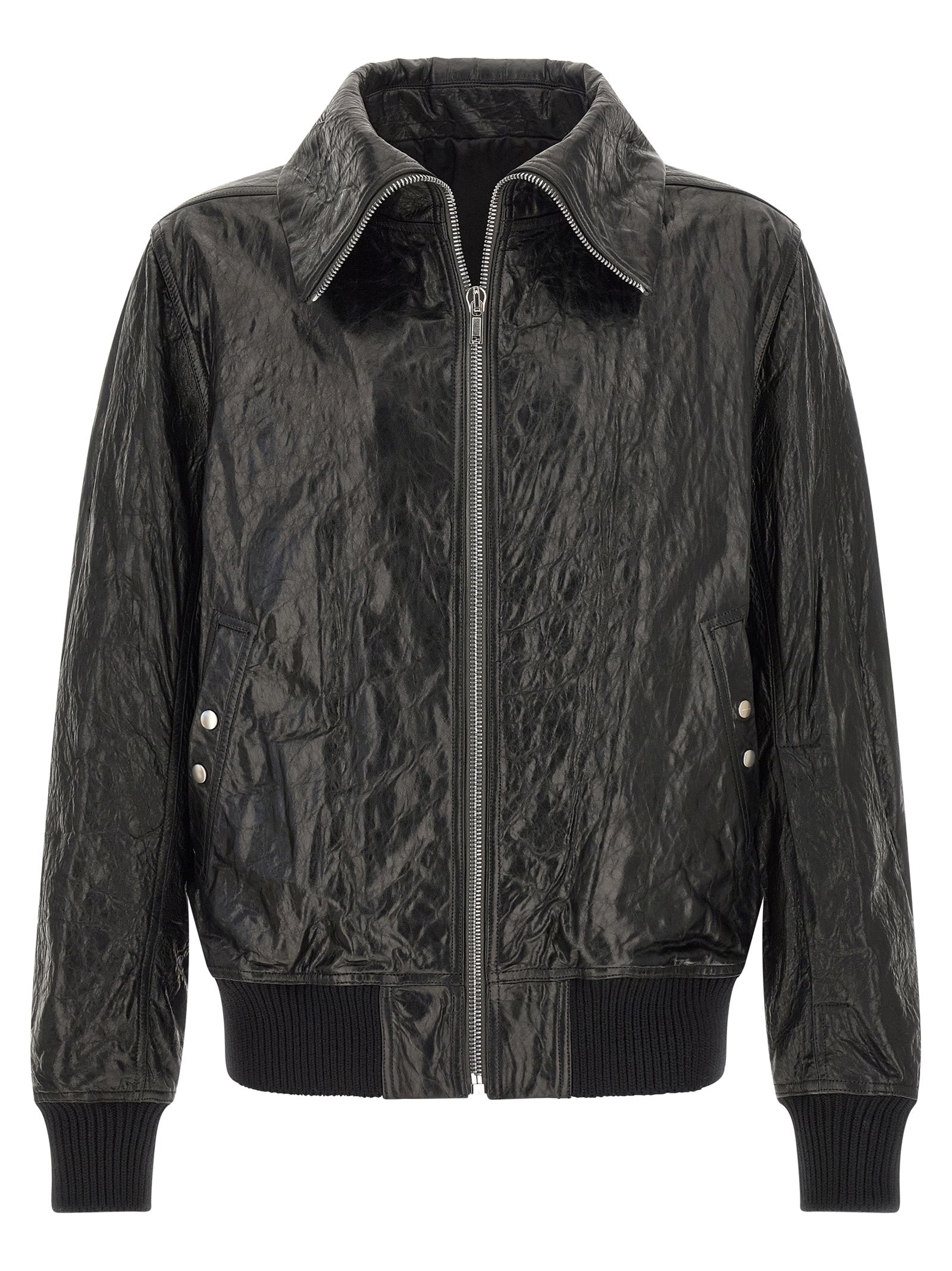 Black Lamb Leather Leather Jacket