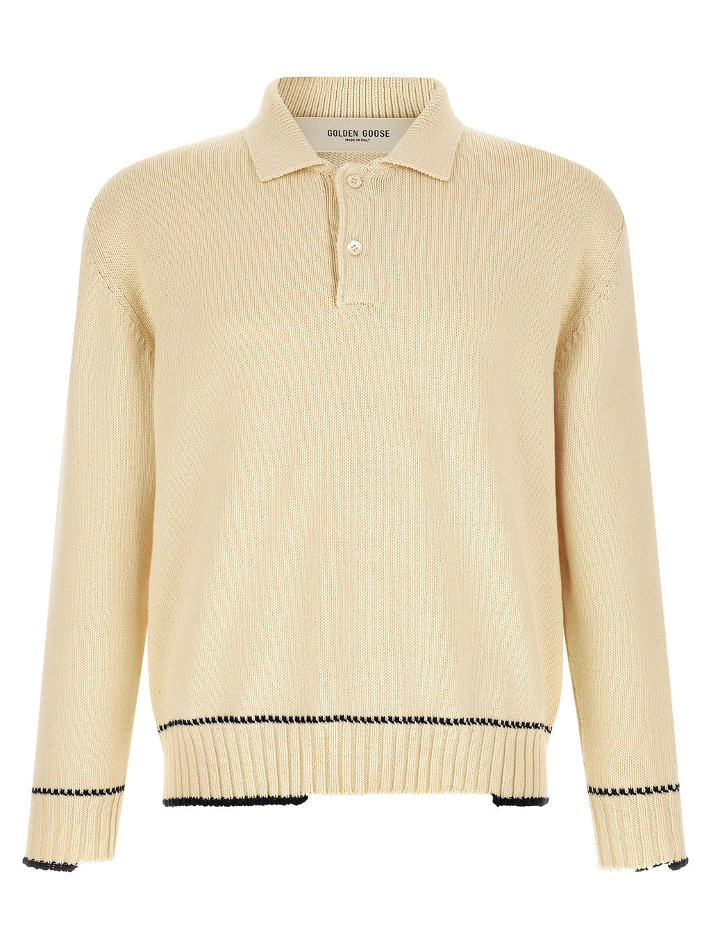 White Cotton Polo Shirt