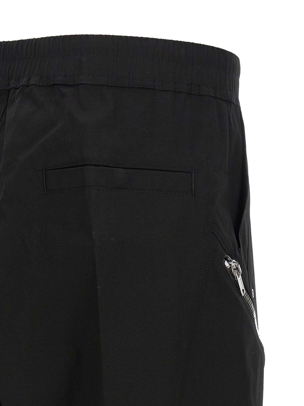 Black Cotton Bermuda Shorts