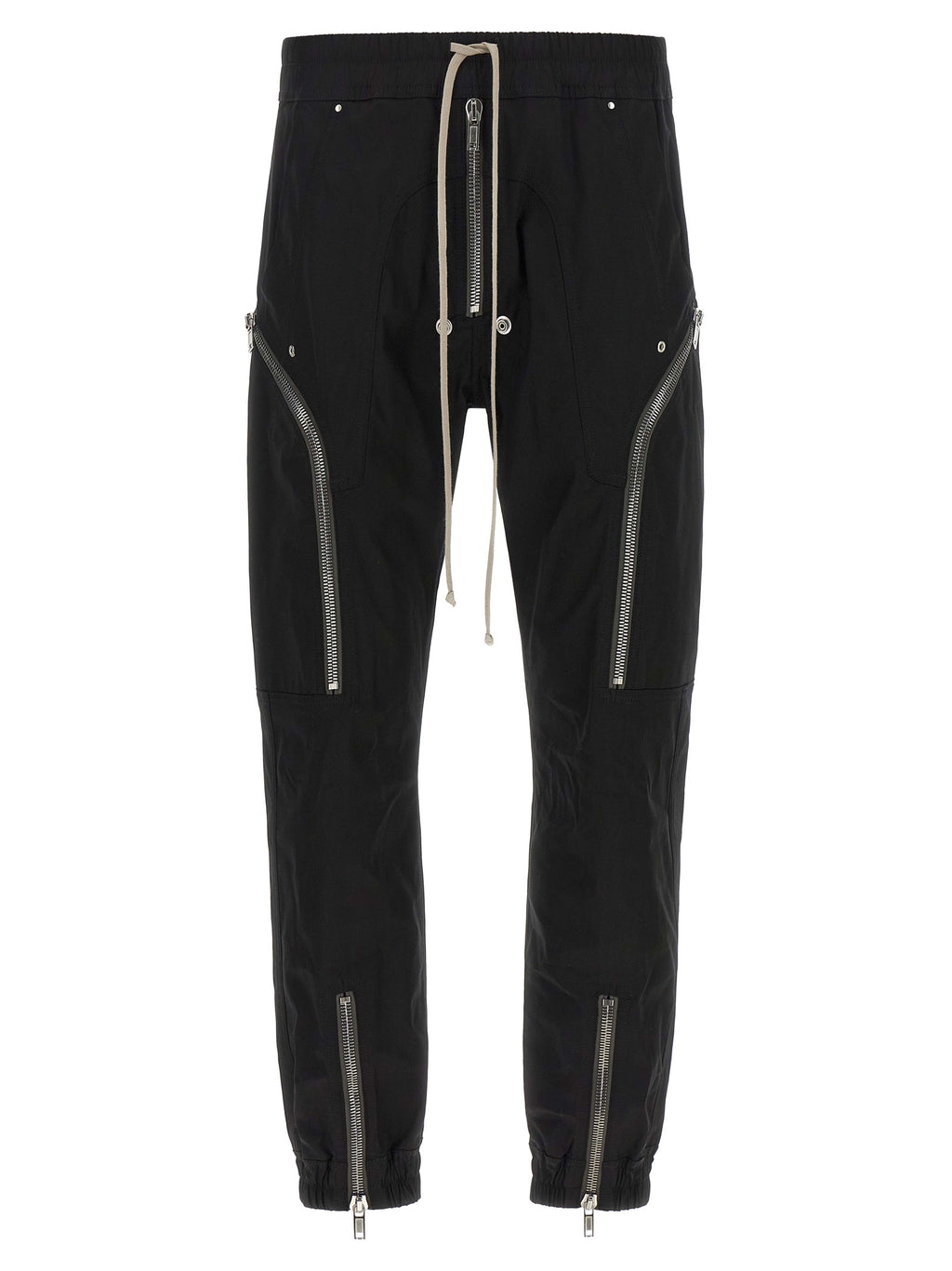 Black Cotton Cargo Pants