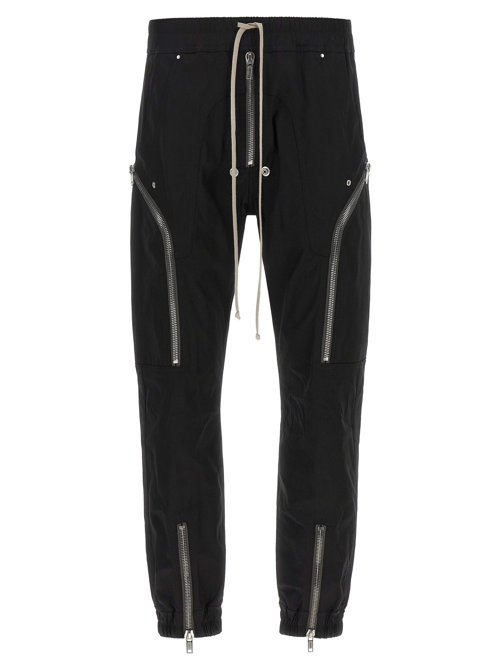 Black Cotton Cargo Pants