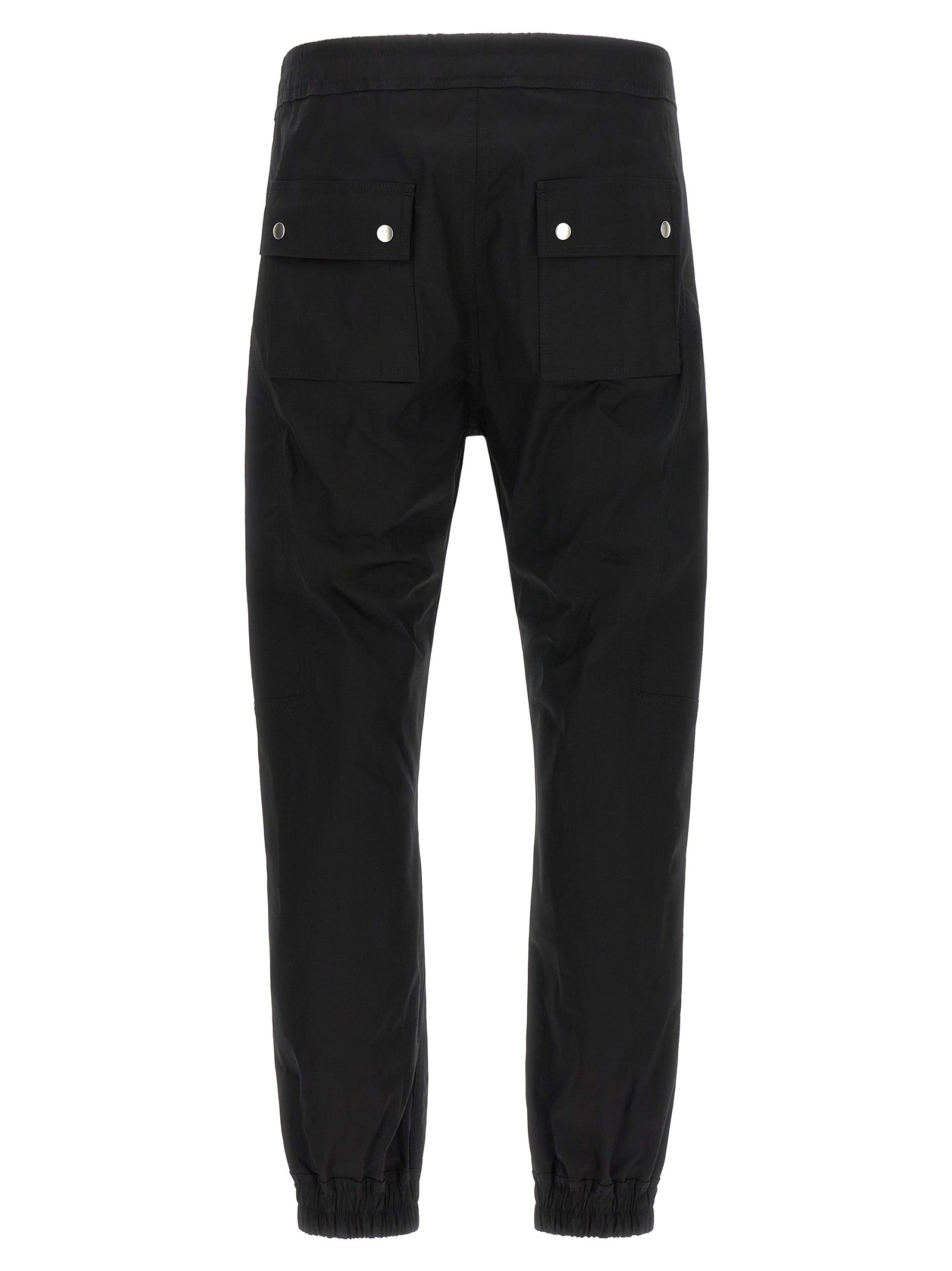 Black Cotton Cargo Pants