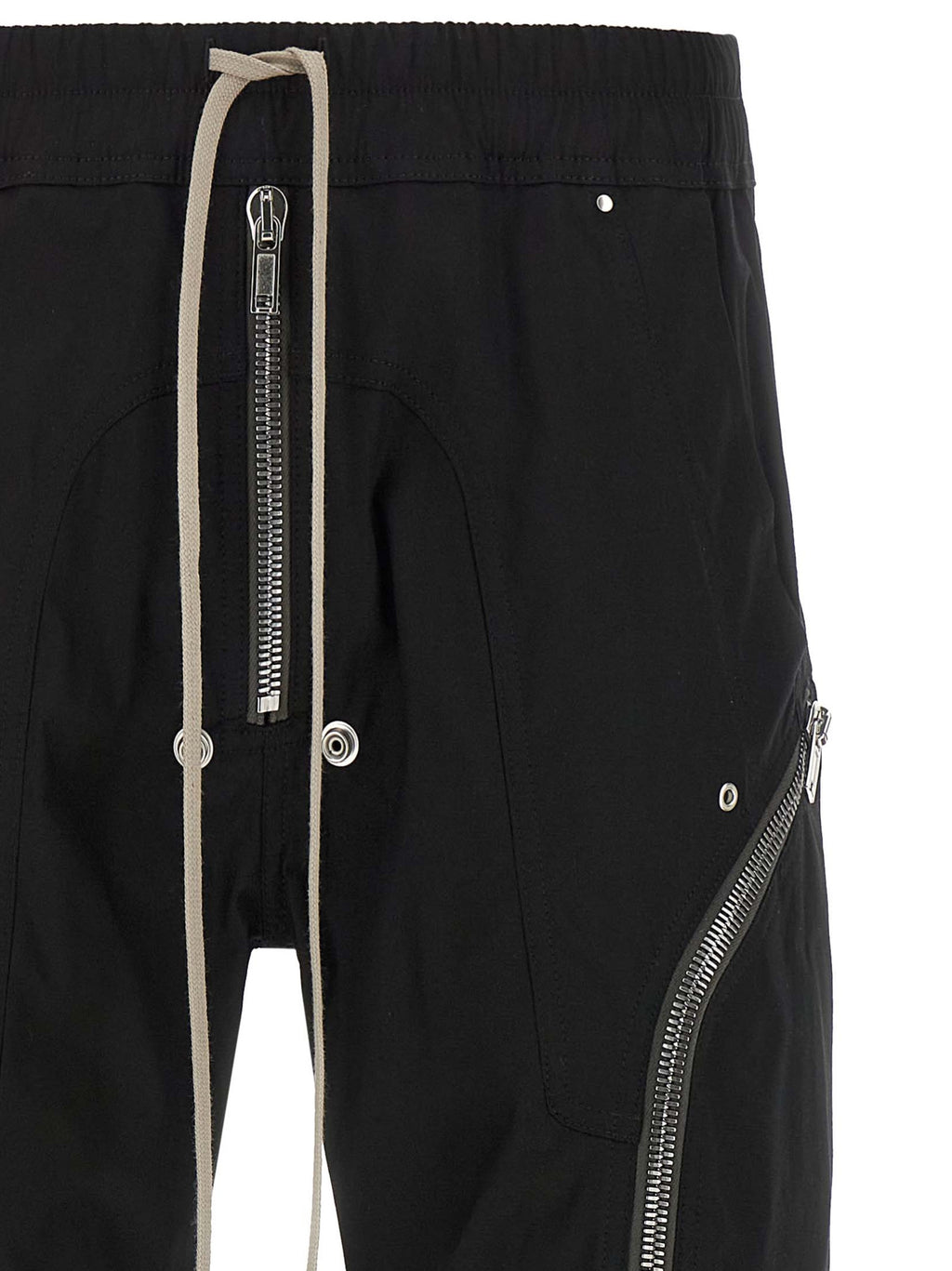 Black Cotton Cargo Pants