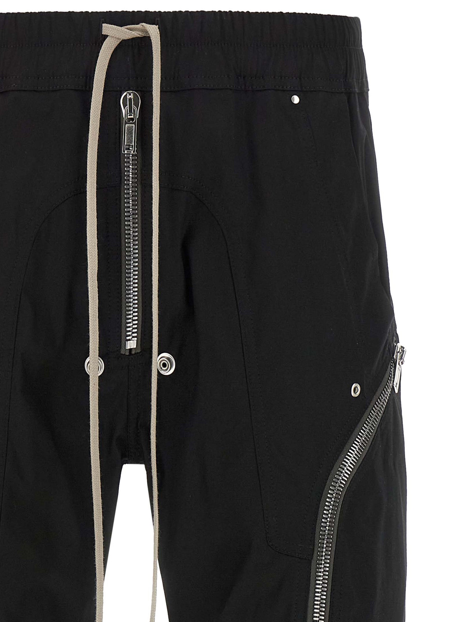Black Cotton Cargo Pants