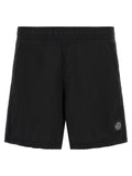 Black Polyamide Cargo Shorts