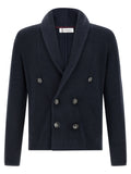 Blue Cotton Cardigan