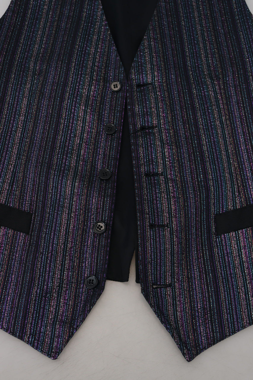 Multicolor Polyester Waistcoat Dress Formal Vest