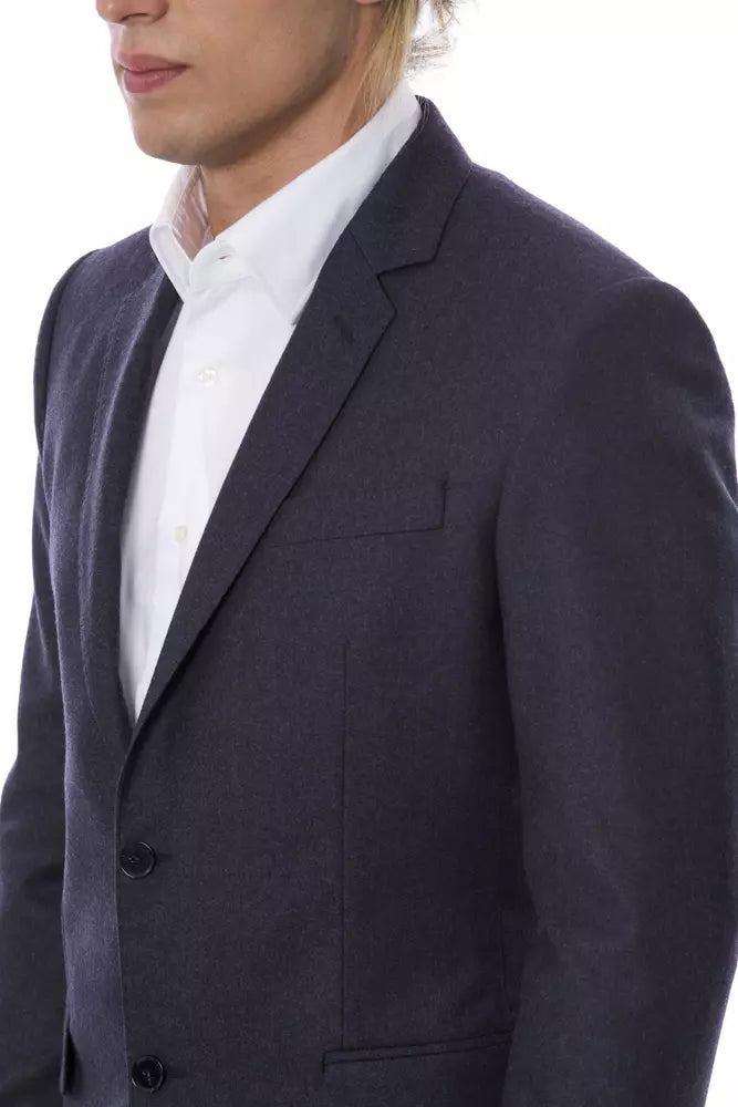 Blue Virgin Wool Blazer