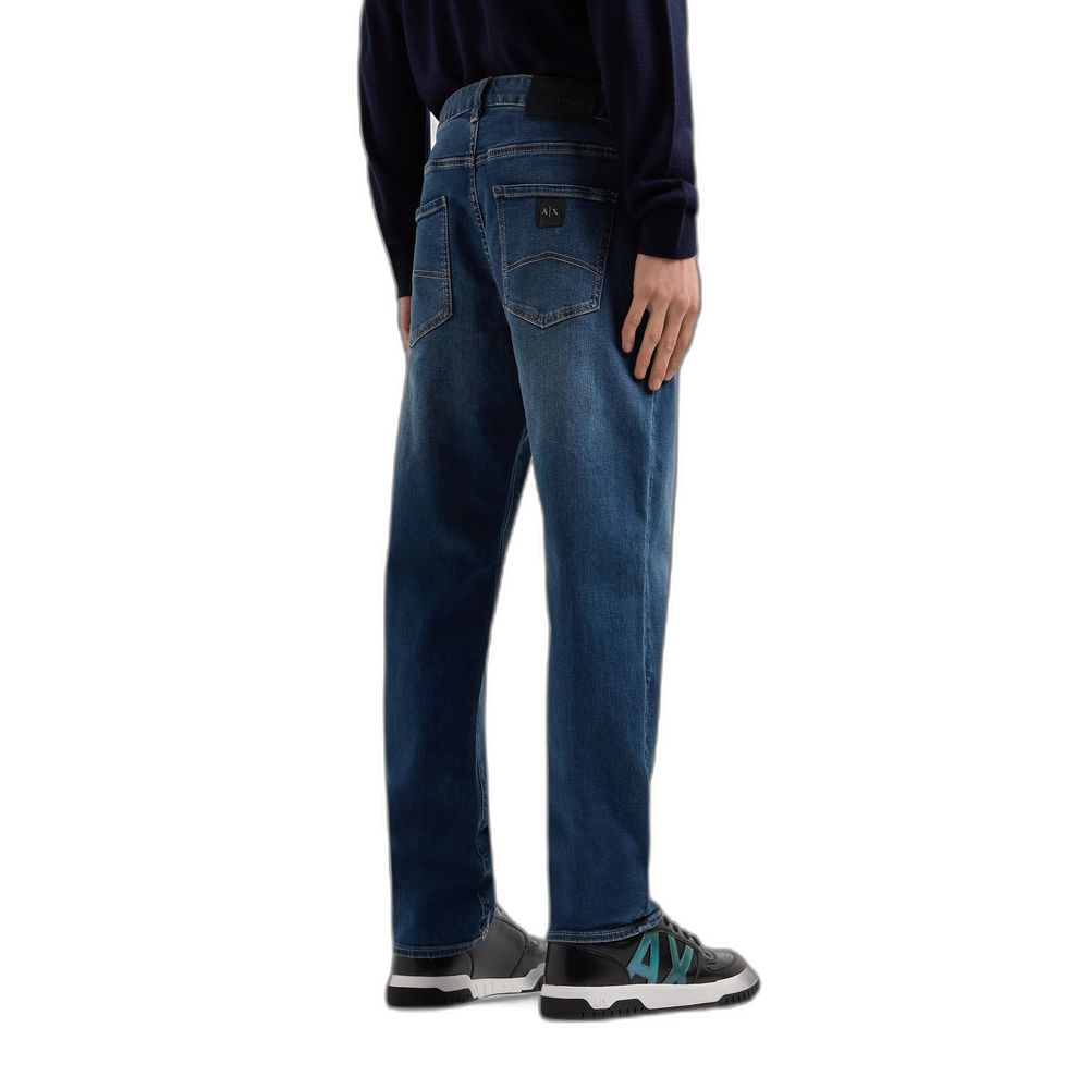 Blue Cotton Skinny Jeans