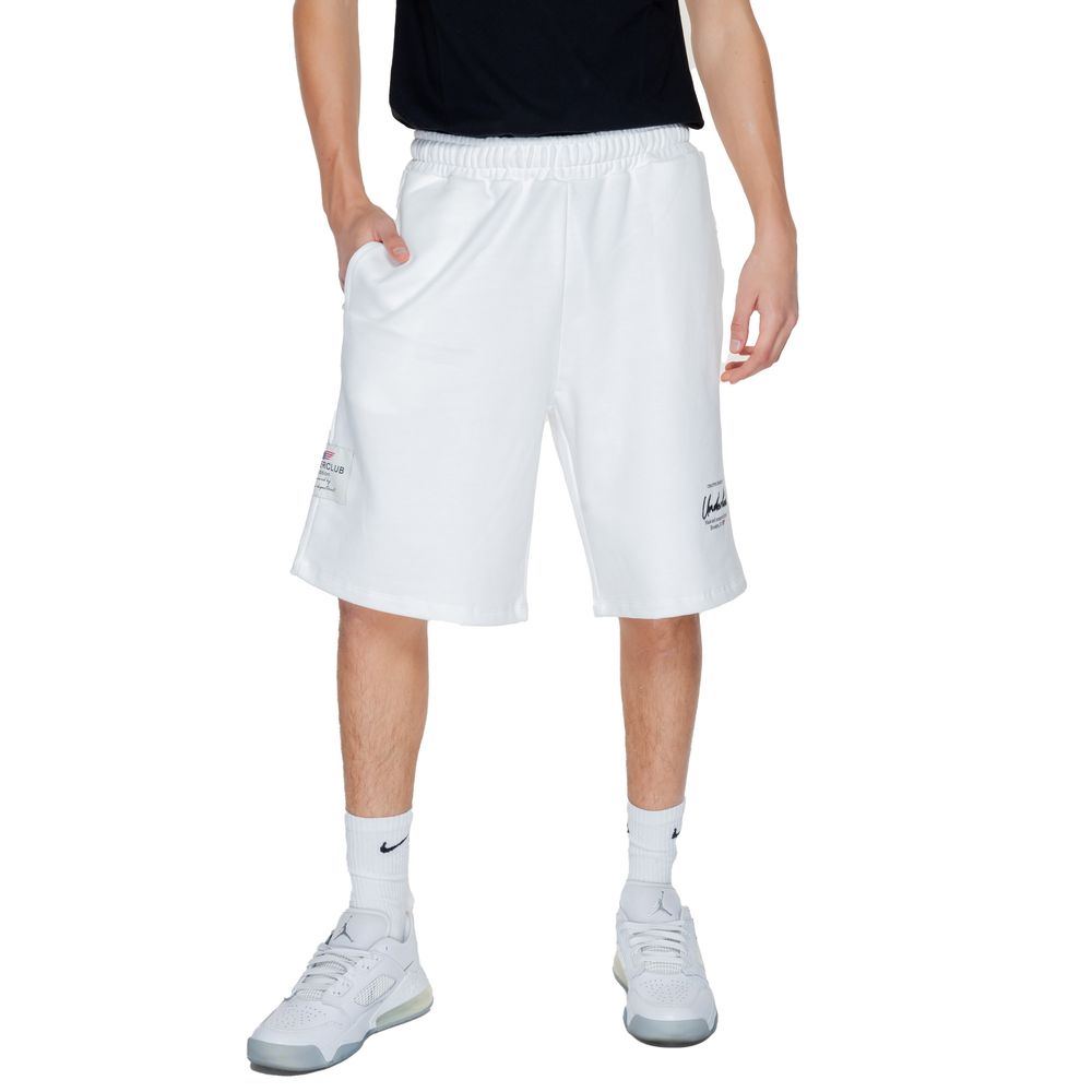 White Cotton Bermuda Shorts
