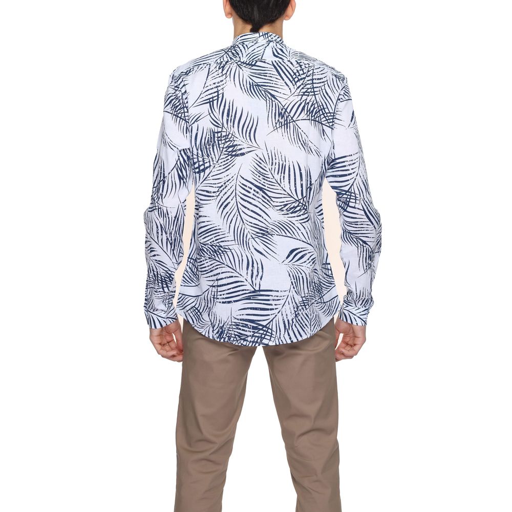 Blue Cotton Pattern Shirt