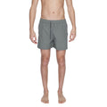 Green Polyester Swim Shorts