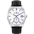 Black Leather Dress Watch