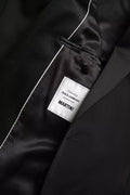 Black Wool Single Breasted MARTINI Blazerclothing