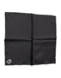 Black Crown Logo Square Handkerchief Scarf