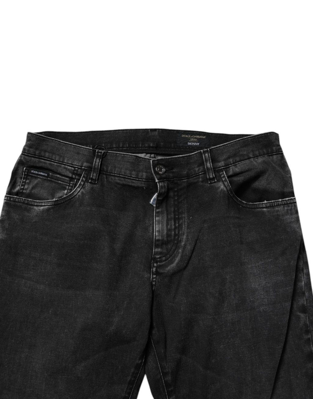 Black Cotton Stretch Men Skinny Denim Jeans