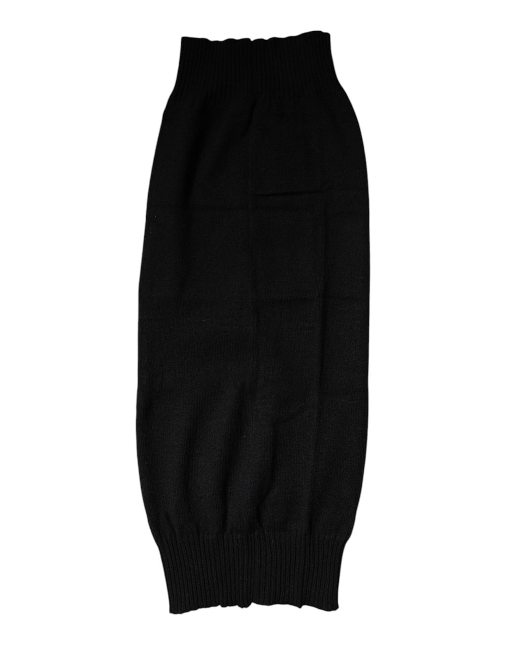 Black Cashmere Knitted Neck Warmer Foulard Scarf