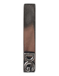 Silver Tone Brass Logo Branded Tie Clip Bar