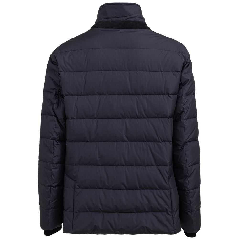 Blue Polyester Coat