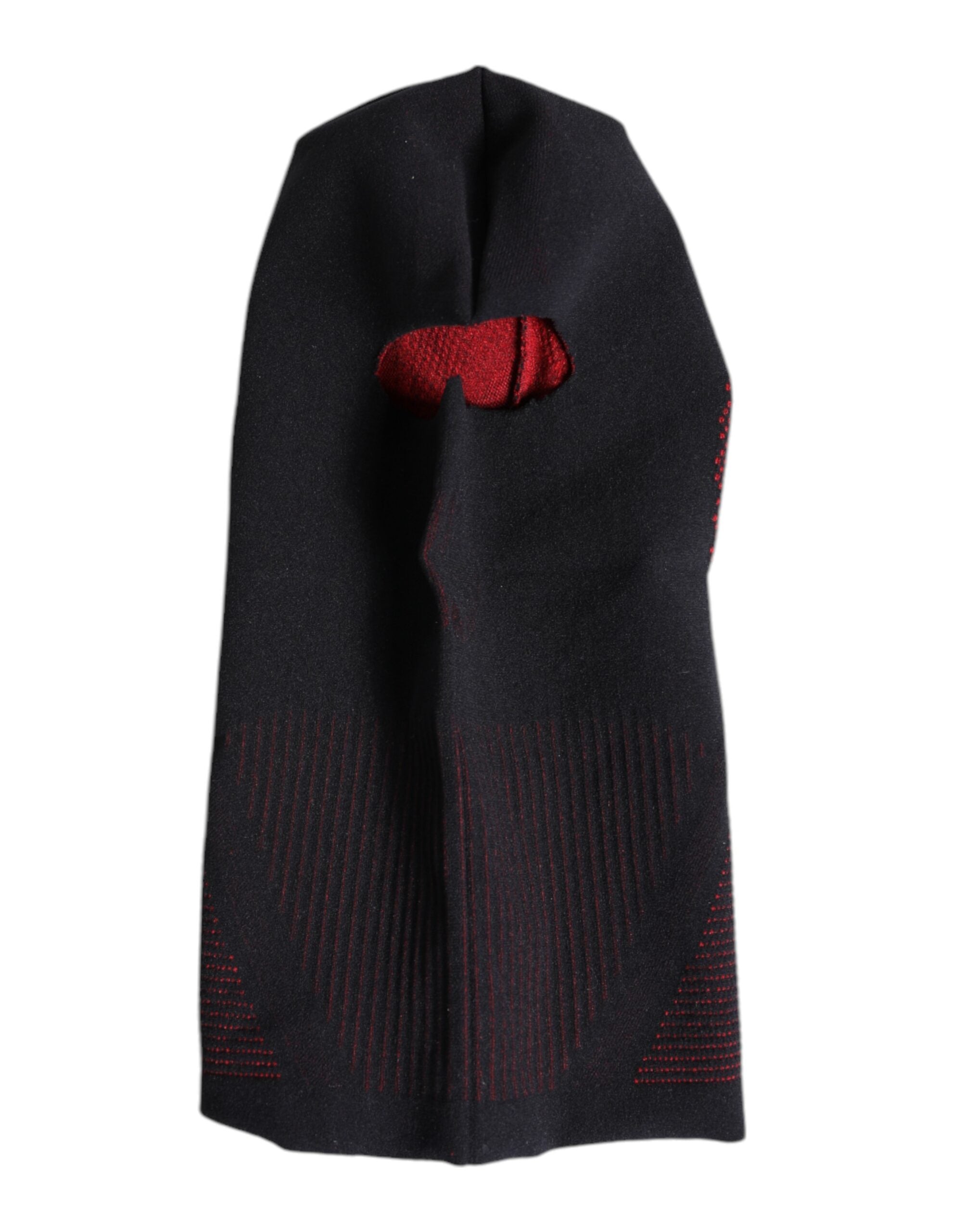 Black Cotton Knitted Ski Mask Balaclava Hat