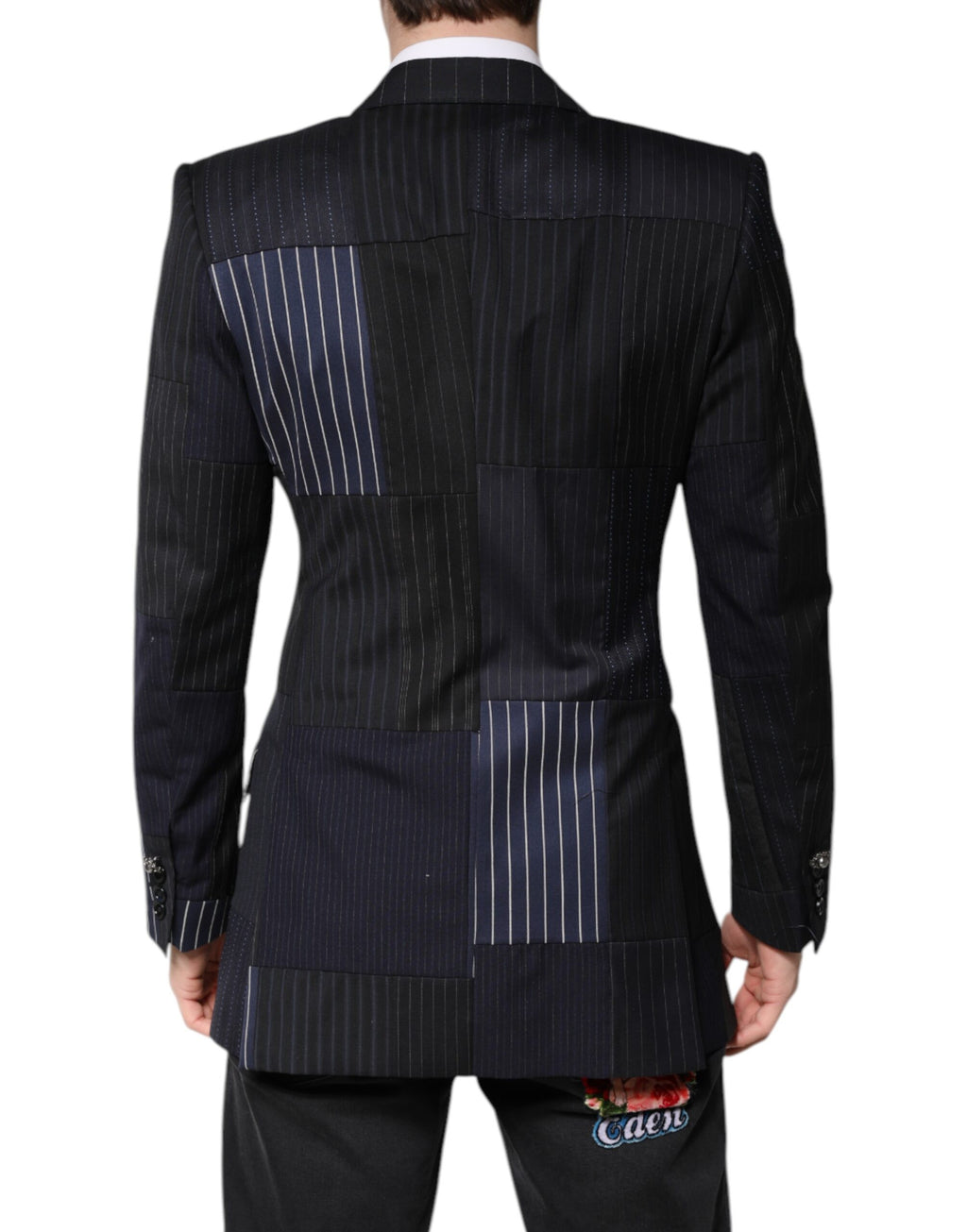 Multicolor Patchwork Jacket Coat Suit Blazer