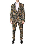Multicolor TAORMINA Single Breasted 2 Piece Suit