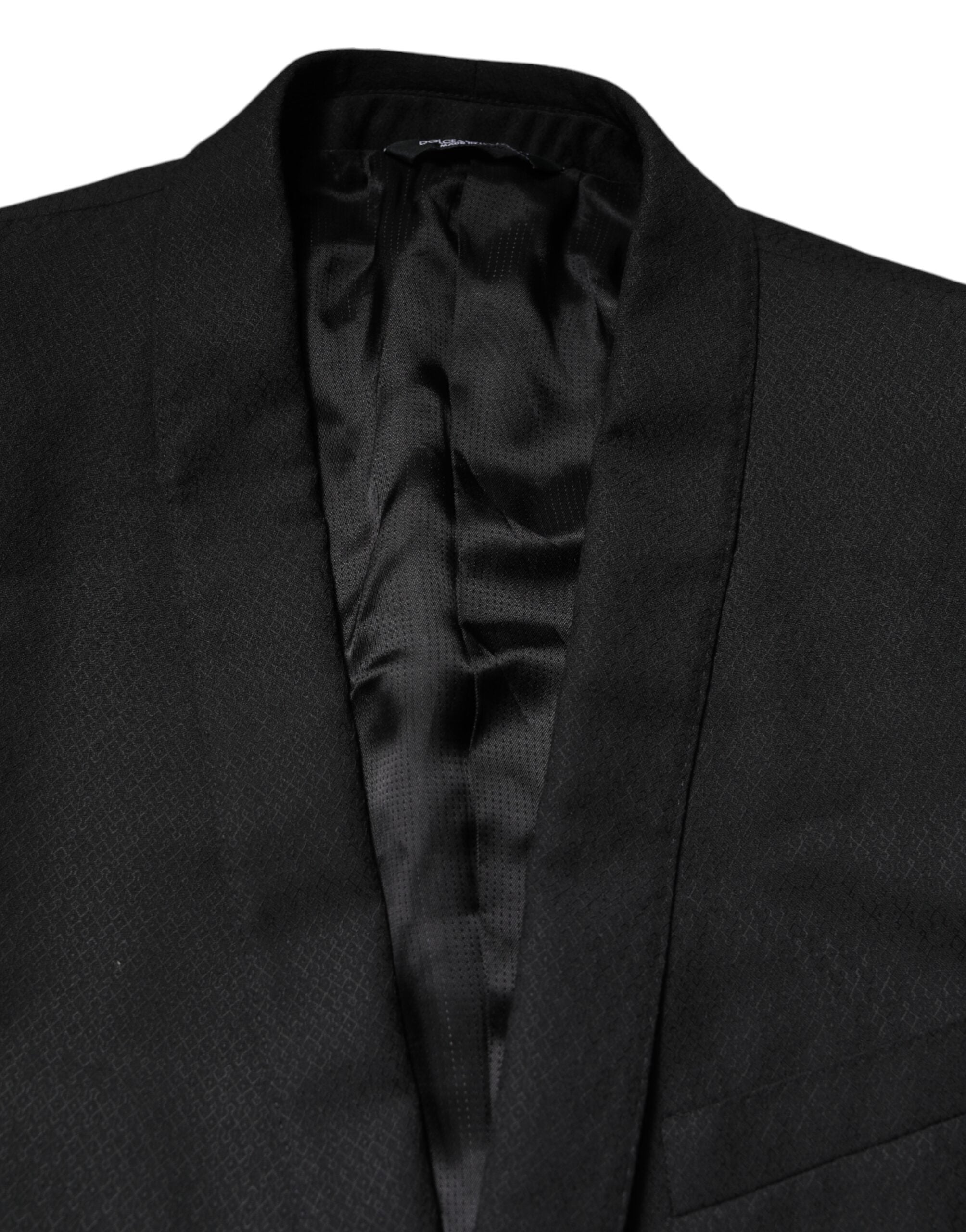 Black GOLD Single Breasted Suit Coat Blazer