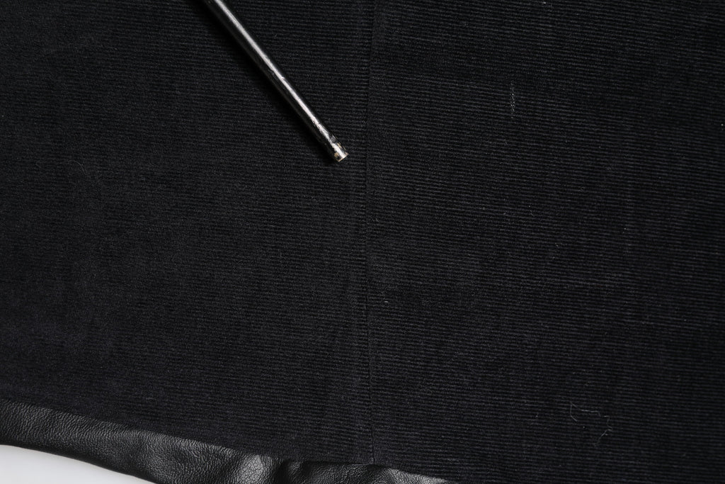 Black Cotton Cargo Jogger Sweatpants Pants