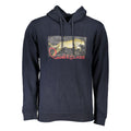 Blue Cotton Men Sweatshirt