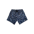 Blue Polyester Men Swim Short