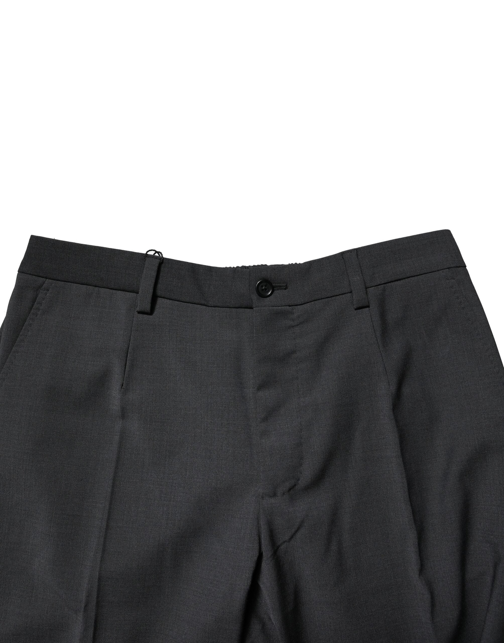Black Wool Dress Slim Formal Pants