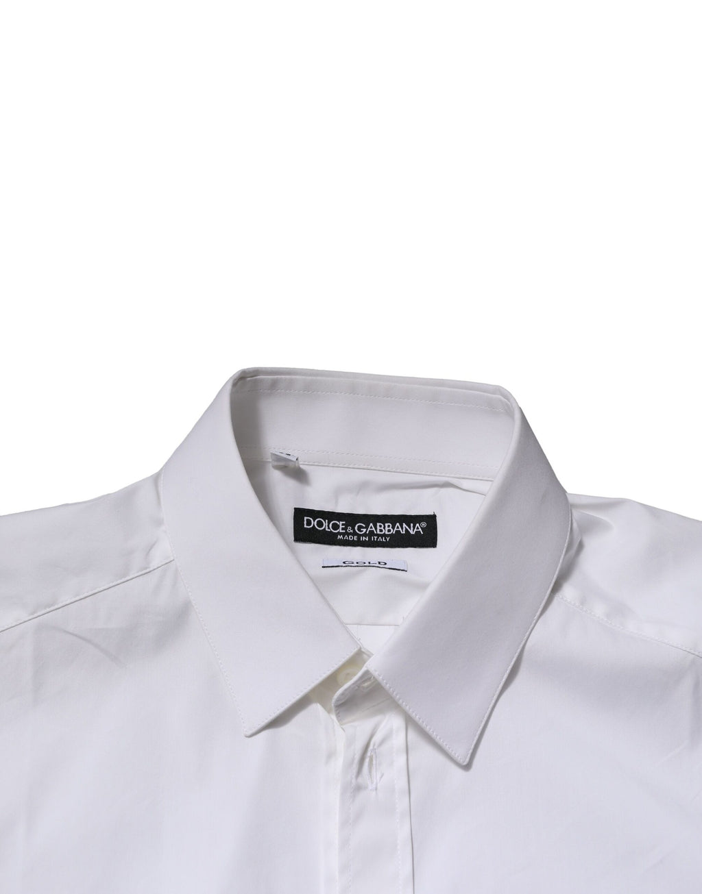 White GOLD Long Sleeves Dress Formal Shirt
