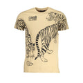 Beige Cotton Men T-Shirt