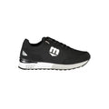 Black Polyurethane Men Sneaker