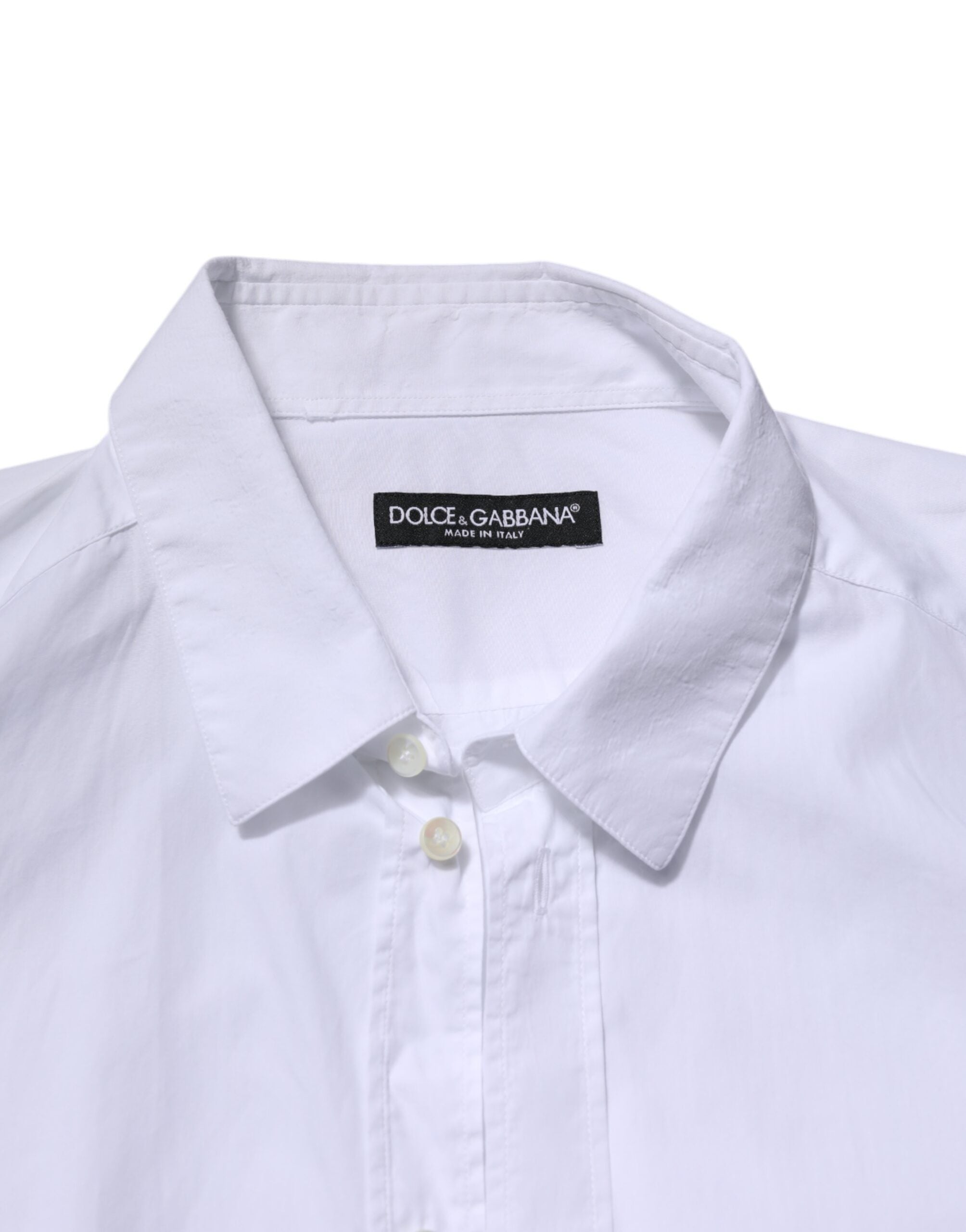 White Cotton Long Sleeves Dress Formal Shirt