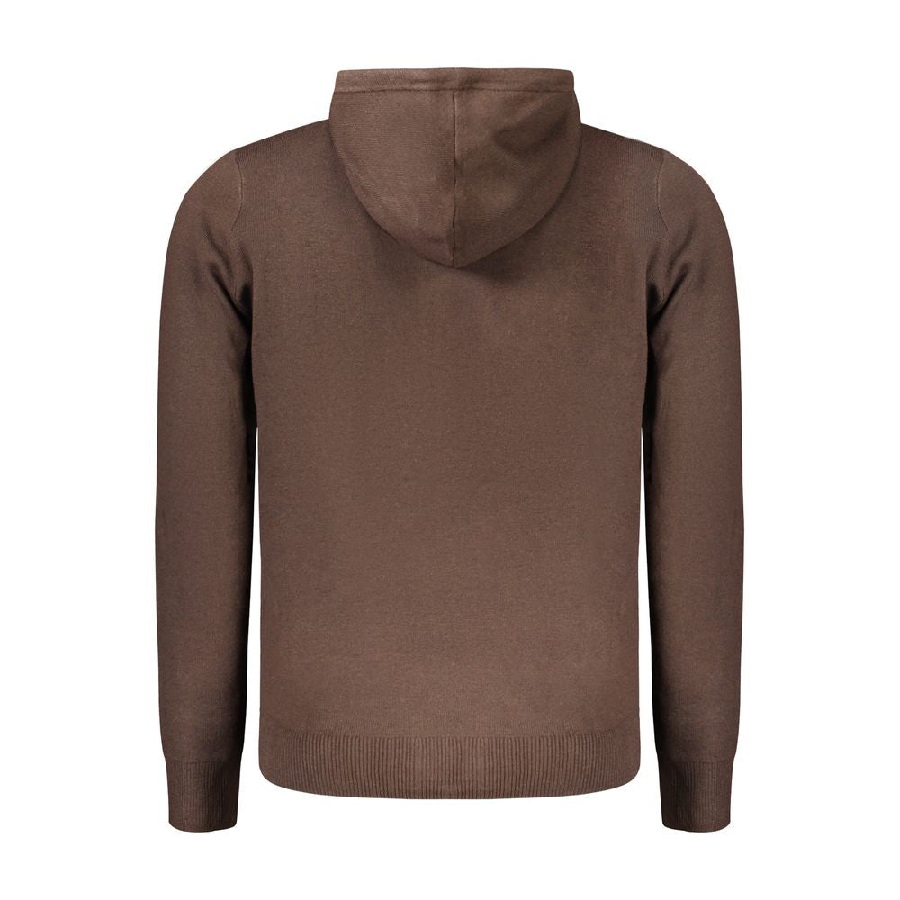 Marrone Poliammide Men's Cardigan