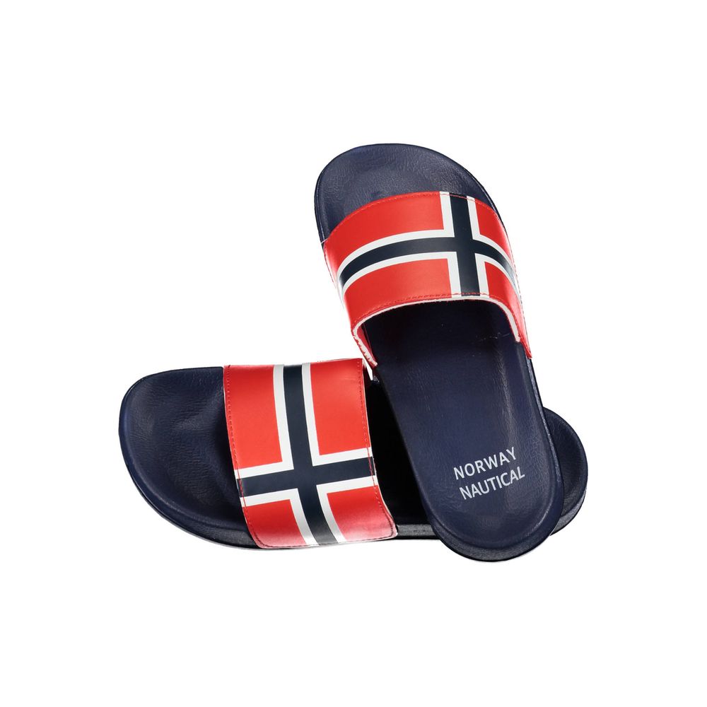 Blue Plastic Mens Slipper