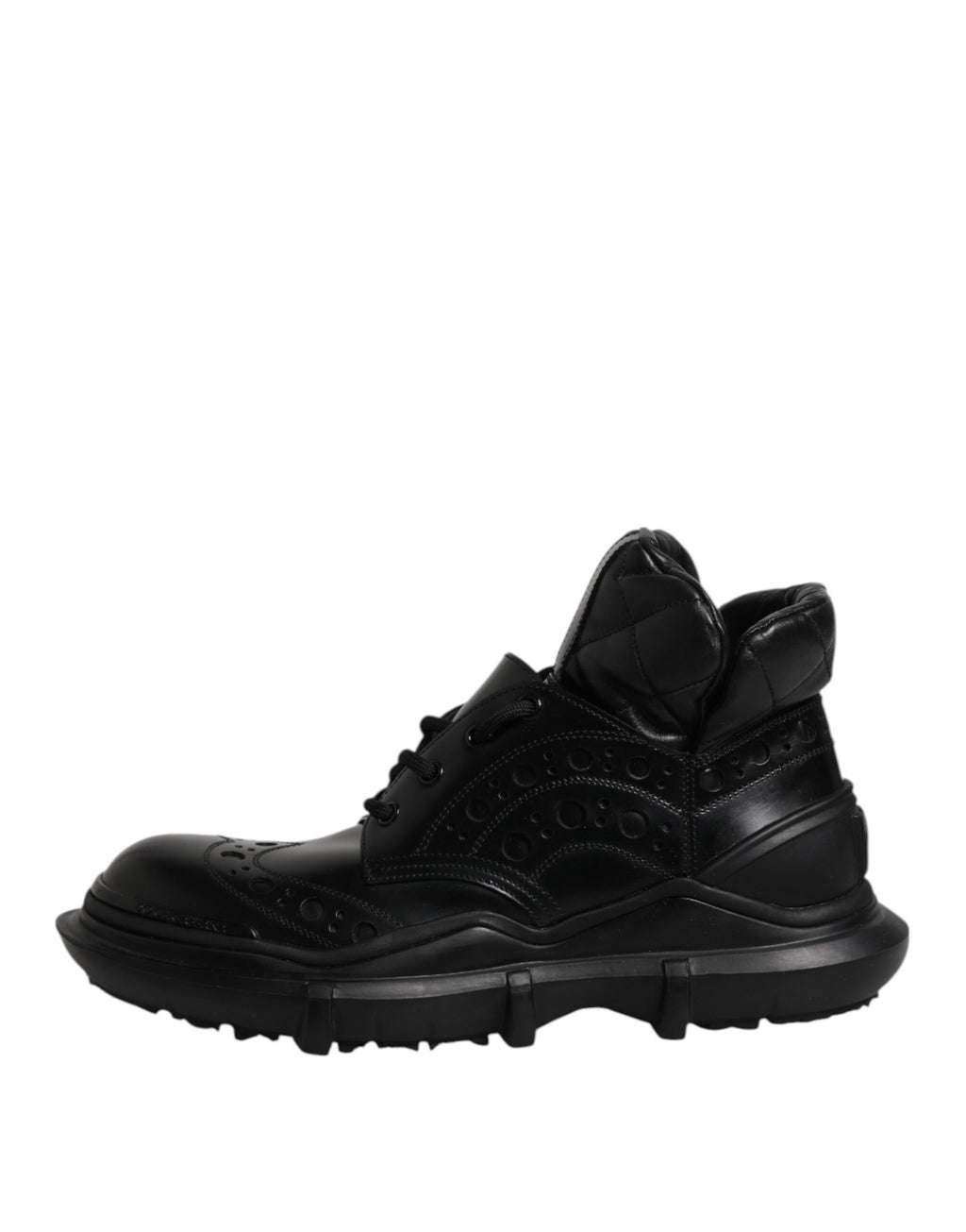 Black Leather Casual Mens Ankle Boots Shoes