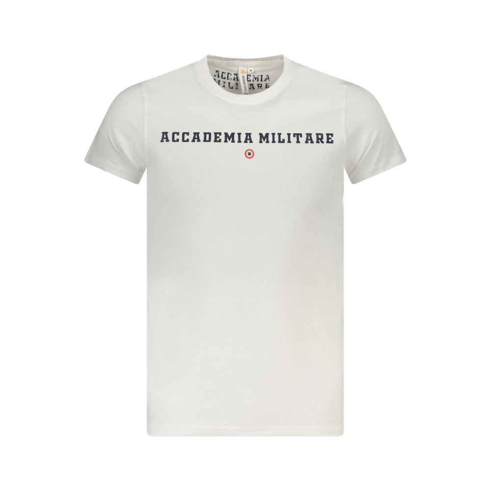 White Cotton Men's T-Shirt